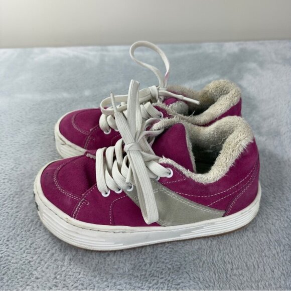 Palm Angels Snow Low Top Pink Suede Chunky Sneakers Women's Size 3 US/2 UK/36 EU - Picture 11 of 14
